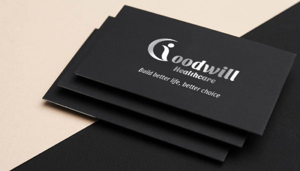 Free high-end black business card template